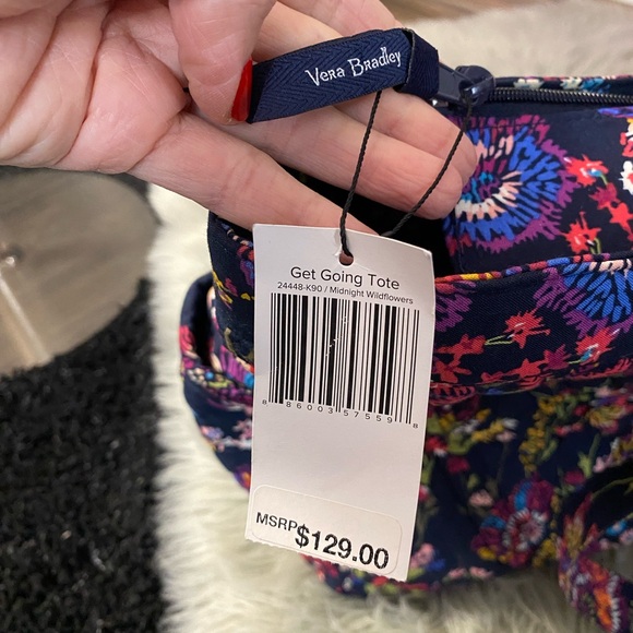 BNWT Vera Bradley Get Going Tote - Picture 8 of 11